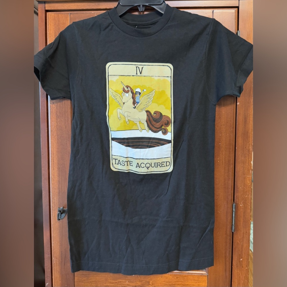 Ripple Junction Bob’s Burgers Black Tee with Pegasus and Design NWT size Small